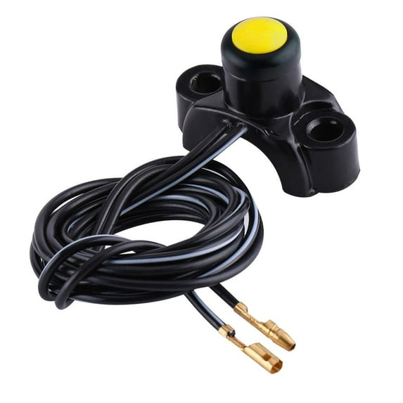 12V Yellow Motorcycle CNC Engine Stop Start Kill Switch for 22mm Handlebar