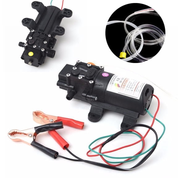 12V black Vacuum Oil Fluid Extractor Car Boat Siphon Transfer  Change Motor Pump mit 100cm Nylon pipe