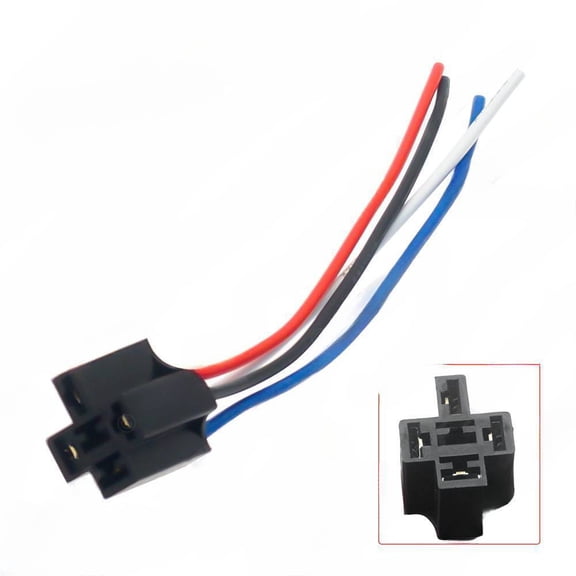 12V car general relay adapter wire, car 5-wire relay plug wire, 5PIN adapter wire
