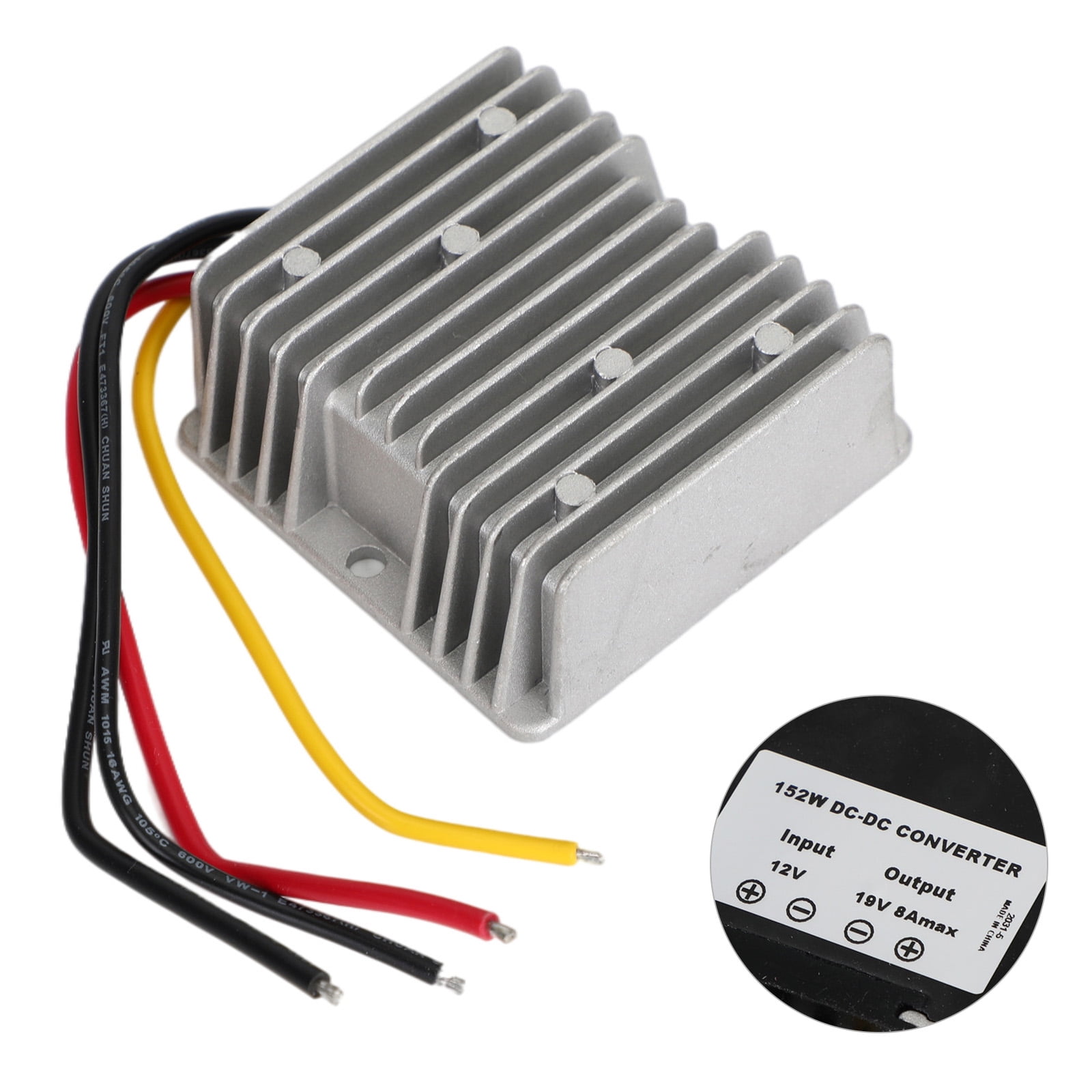 12V to 19V 8A 152W DC-DC Boost Step Up Power Converter Voltage ...