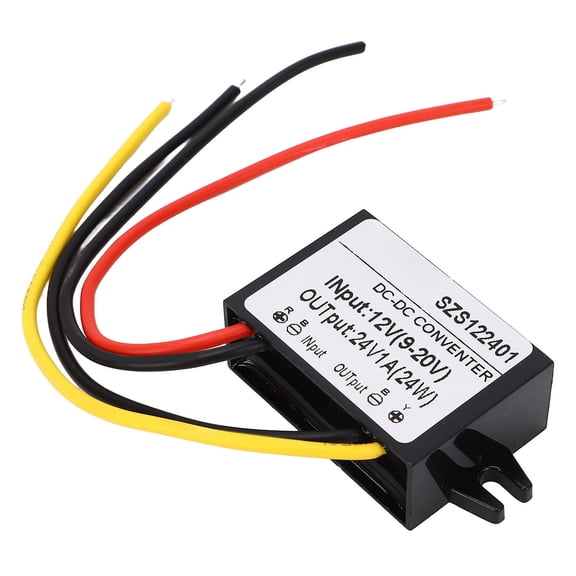 12V to 24V DC Step Up Converter Module 1A 24W Power Boost Regulator IP67 Waterproof Power Module (10 inches / 25.4 cm)