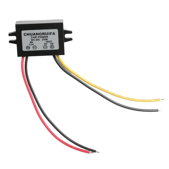 12V to 5V Converters Step Down Module Power Adapter 5V 5A 25W Output Connectors Reduced Voltages Regulator for LED Light