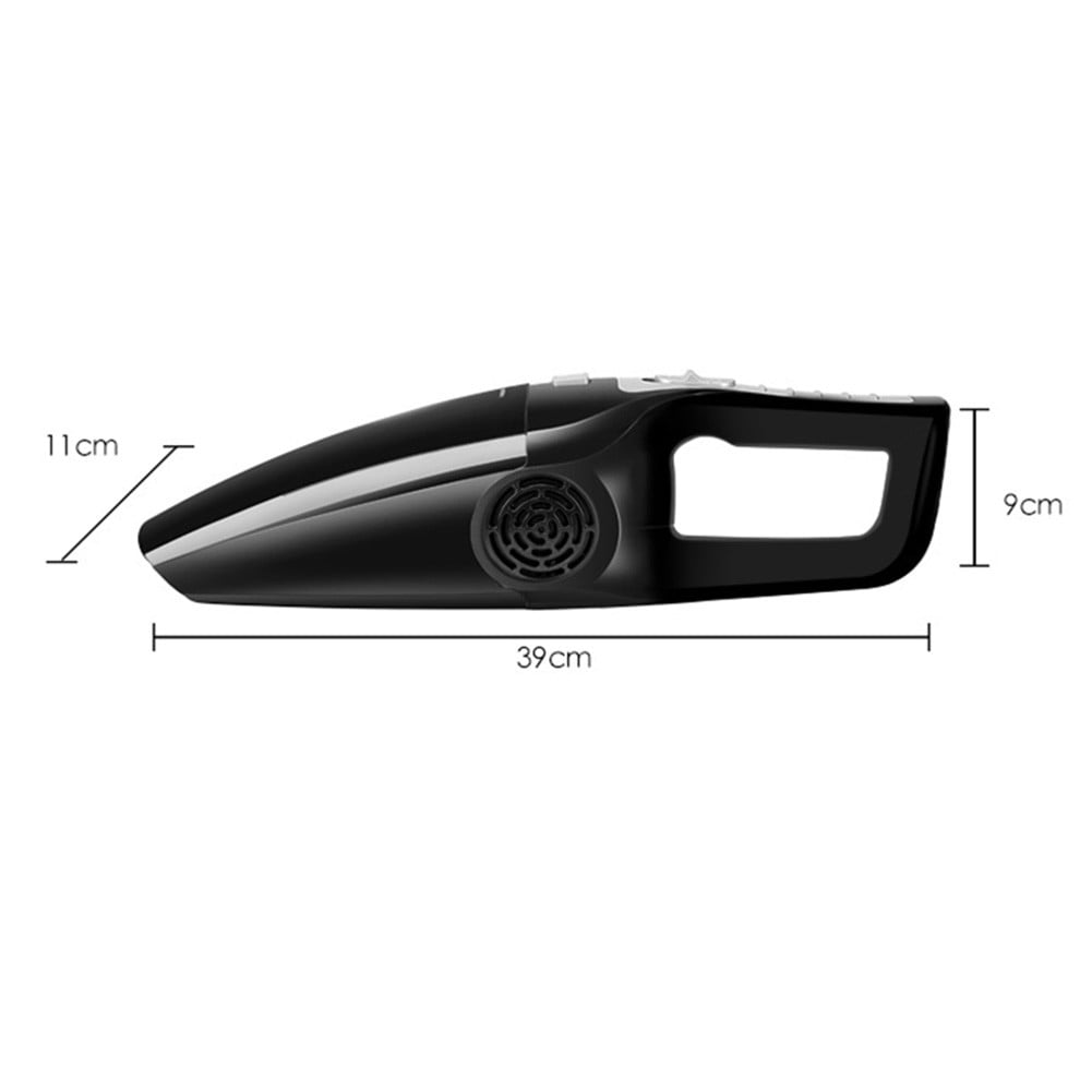 12V120W Suction Car Vacuum Cleaner Wet And Dry Dual Use Powerful Handheld Vacuum Black Fangkenuo