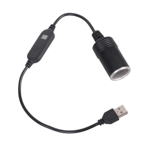 12V1A USB To Car Cigarettes Socket Converters Cable For Electronic Devices
