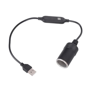 12V1A USB To Car Cigarettes Socket Converters Cable For Electronic Devices