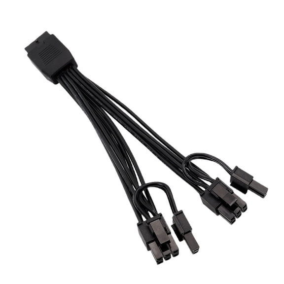 12VHPWR 12+4Pin To Double 6+2 Pin GPU Power Splitter Cable For ATX3.0 Standard And Multiple GPU Models