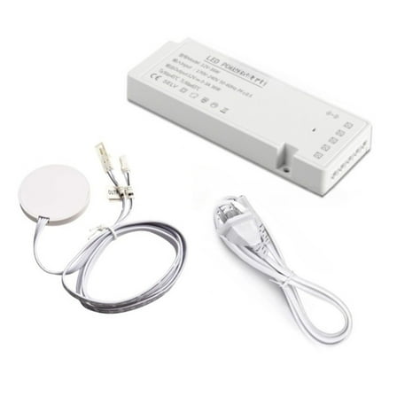 12Vdc Led Cabinet Light Transformer With Touch Switch And Power Adapter For Home