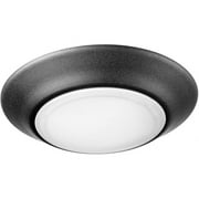 12W 1 Led Flush Mount in Bailey Street Home Home Collection Style 6 inches Wide By 1 inches High-Noir Finish Bailey Street Home 183-Bel-3400067