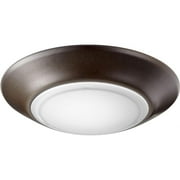 12W 1 Led Flush Mount in Bailey Street Home Home Collection Style 6 inches Wide By 1 inches High-Oiled Bronze Finish Bailey Street Home