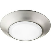 12W 1 Led Flush Mount in Bailey Street Home Home Collection Style 6 inches Wide By 1 inches High-Satin Nickel Finish Bailey Street Home