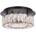 thumbnail image 1 of 12W 1 Led Flush Mount in Modern Style-5 inches Tall and 12 inches Wide-Black Finish Bailey Street Home 390-Bel-5048006, 1 of 1