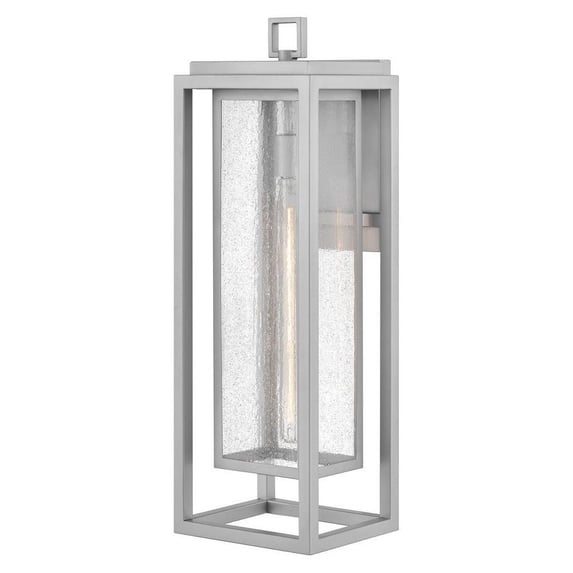 12W 1 Led Large Outdoor Wall Lantern-27 inches Tall and 9 inches Wide-Satin Nickel Finish Bailey Street Home 81-Bel-5145099