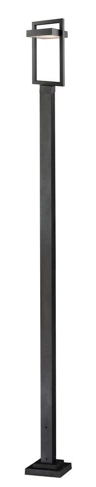 1 Light Outdoor Post Mounted Fixture - 566PHBS-536P-BK-LED