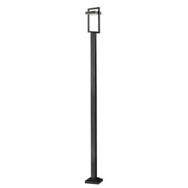 1 Light Outdoor Post Mounted Fixture - 566PHBS-536P-BK-LED