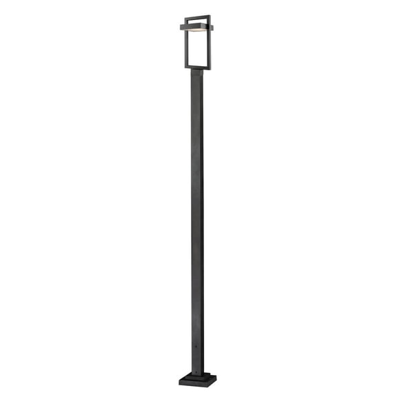 1 Light Outdoor Post Mounted Fixture - 566PHBS-536P-BK-LED