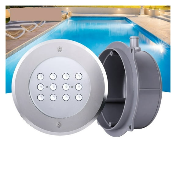 12W, 15W, 18W, 25W LED Recessed Pool Light Civil Construction Swimming Pool Underground Light Stainless Steel Shell Underwater Projection Light Fountain Light ,High Efficiency