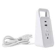 Xtreme On/Off LED Night Light Desktop Charging Station with 12W USB-C & USB-A Ports, 1250W Power Outlet, and 4ft Power Cable for Home and Office