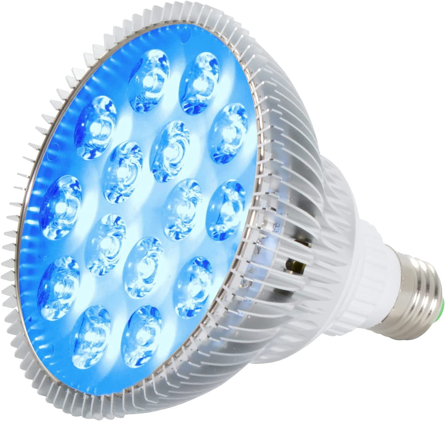 Image showcasing 12W Blue LED PAR38 Grow Light for Aquarium and Plant Growth (450-460nm ...