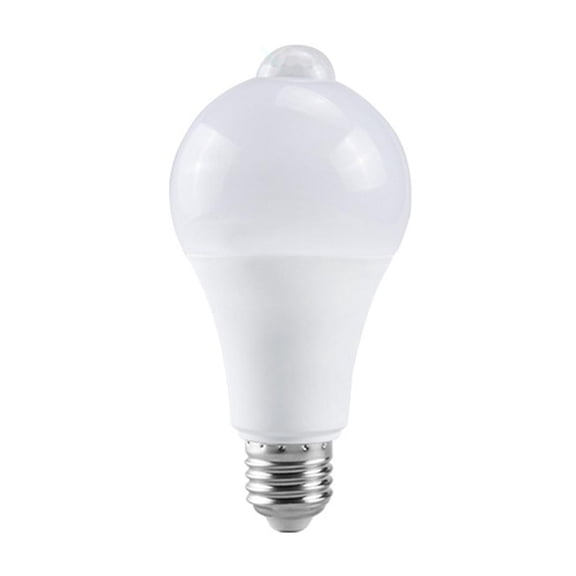 12W Infrared Motion Sensor Light Bulb - Automatic LED Security Light for Hallway, Porch, Indoor/Outdoor Use - Energy Saving Dusk to Dawn