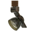 thumbnail image 1 of 12W Integrated LED Track Fixture with Polycarbonate Head, Bronze and Black, 1 of 5