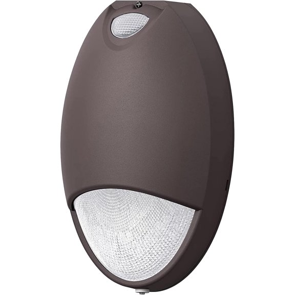 12W LED Emergency Wall Pack Light with Battery Backup Photocell Sensor, Self Test Diagnostics, Commercial Outdoor Exterior Aluminum Emergency Light, IP65 Wet Location, 120-277VAC UL Listed (1 Pack)