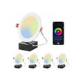 thumbnail image 1 of 12W LED Recessed Ceiling Light - Pack of 4, 1 of 1