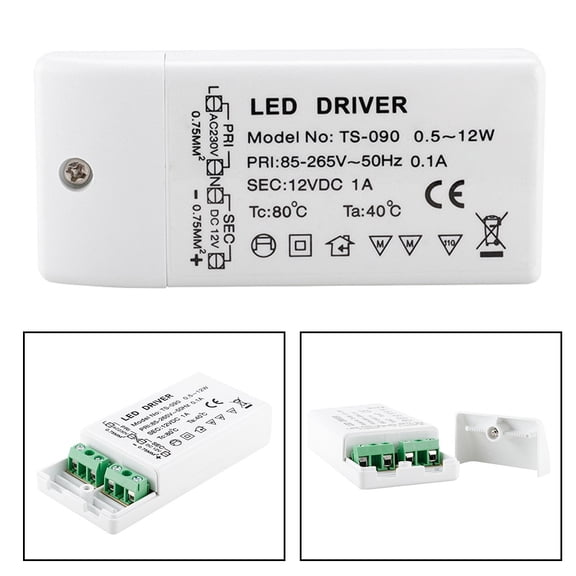 12W LED Transformer DC 12V LED Panel Driver Power Supply Constant Current