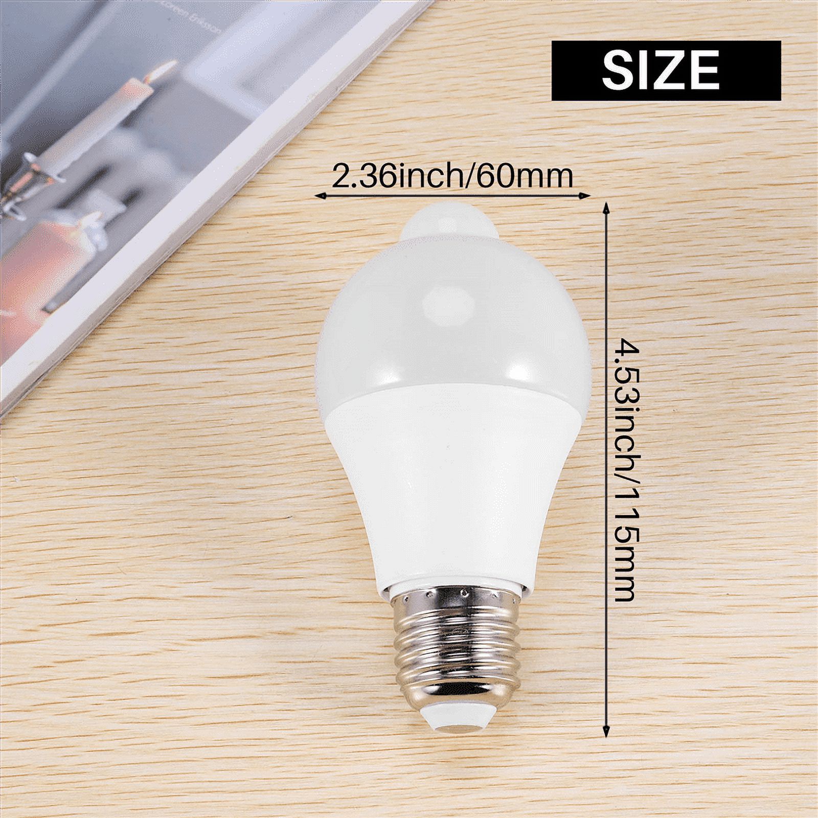 12W Motion Sensor Light Bulb,/Indoor Movement Activated Security LED