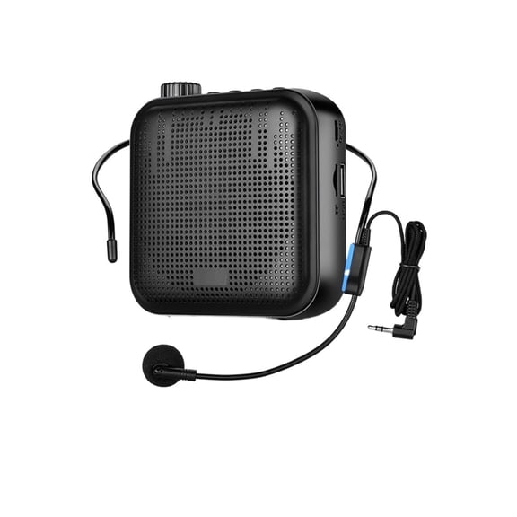 12W Portable Voice Amplifier U-Disk Megaphone Microphone Mp3 Player Speaker For Classroom Teachers Lecture Tour Guide ,Loud Sound