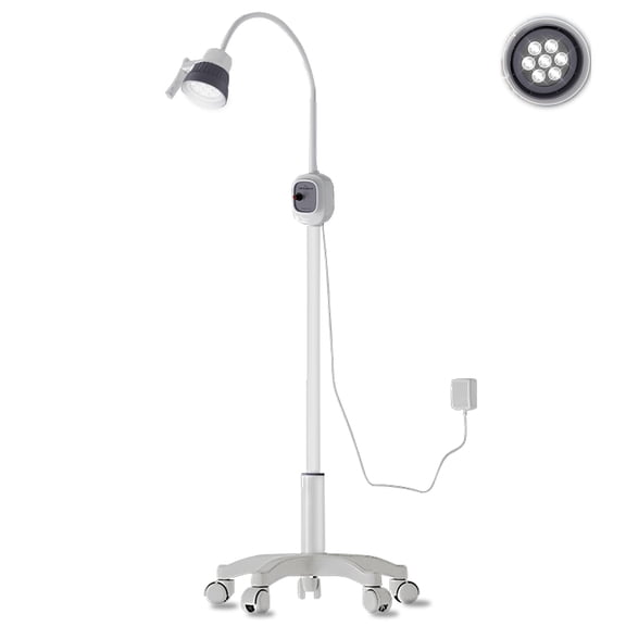 12W Surgical Examination Lamp w/Universal Wheels 360 Rotation Floor Stand Type for Gynaecology