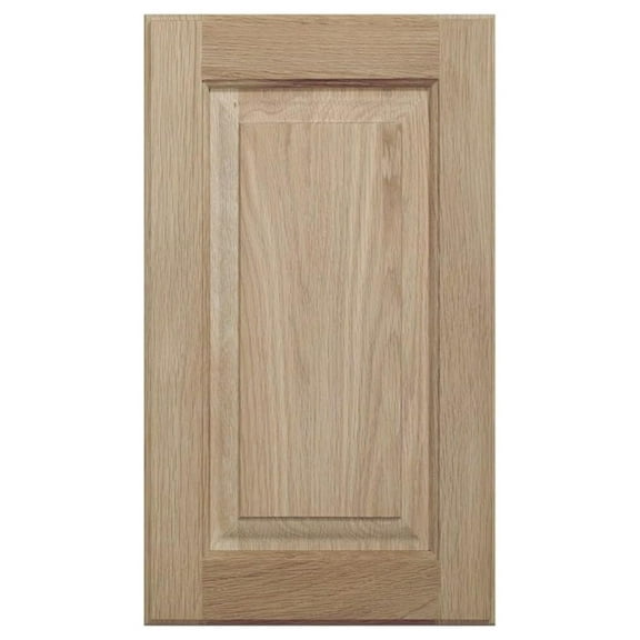 12W x 24H Unfinished Oak Kitchen Cabinet Door Replacement, Raised Panel