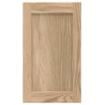 thumbnail image 1 of 12W x 24H Unfinished Oak Kitchen Cabinet Door Replacement, Shaker Style, 1 of 8