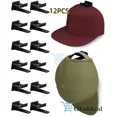 thumbnail image 1 of 12X Baseball Cap Hat Rack Wall Door Hanger Storage Organizer Hooks Self-Adhesive, 1 of 6