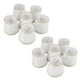 thumbnail image 1 of 12X Chandelier Shades,ONLY for Candle Bulbs,Clip-on Fitter Lamp Shades, White, 1 of 9