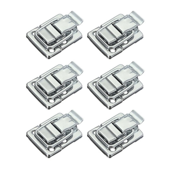 12X Metal Snap Suitcase Suitcase Lock 30X43mm Silver