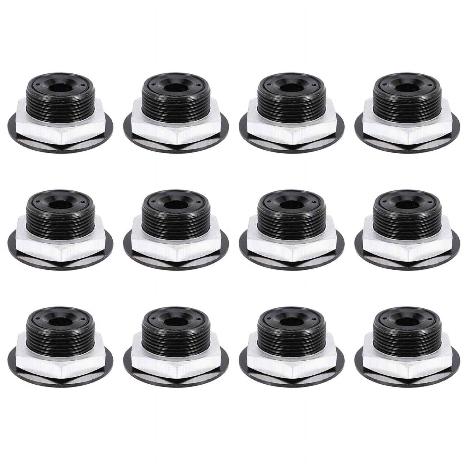 12X Push Button Quick Release Car Hood Bonnet Latch Pin Lock Bumper Clip Black