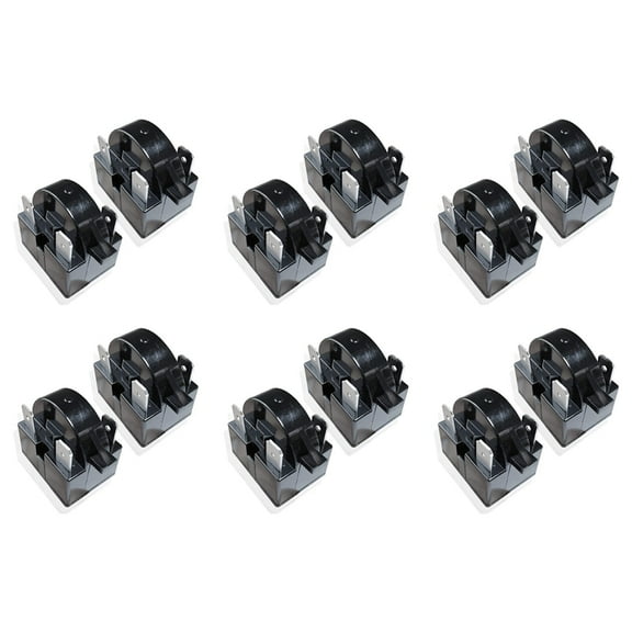 12X Replacement Part 3 Pin QP2-4.7/ QP2-4R7 4.7 Ohm Refrigerator PTC / Relay for Most Mini Fridges