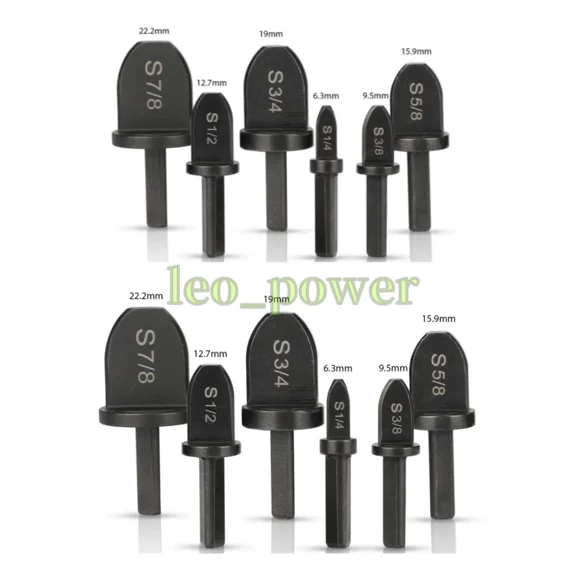 12X Swaging Tool Drill Bit Set Air Conditioner Copper Pipe Flaring Tube Expander