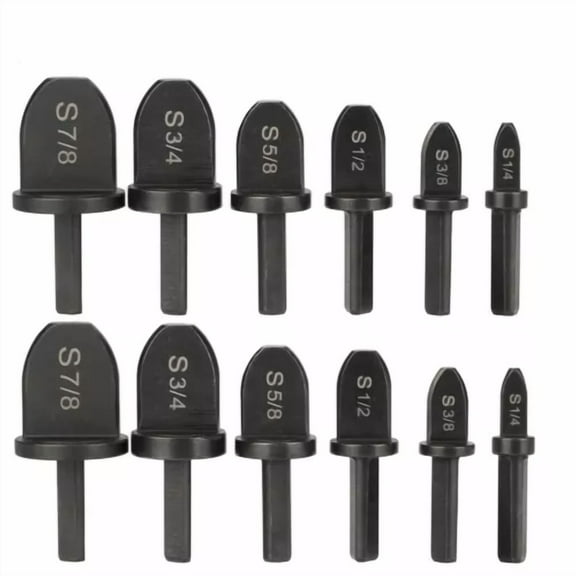 12X Swaging Tool Drill Bit Set Air Conditioner Copper Pipe Flaring Tube Expander