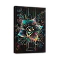 thumbnail image 1 of 12X16 inch Flowers Plant Wall Art Vintage Floral Prints on Trendy Black & Beige Canvas, 1 of 7