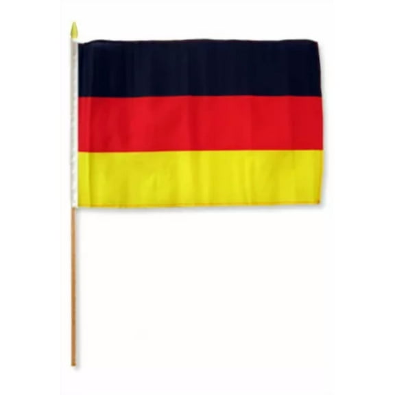 12X18 12"X18" German Germany Stick Flag Wood Staff 100D