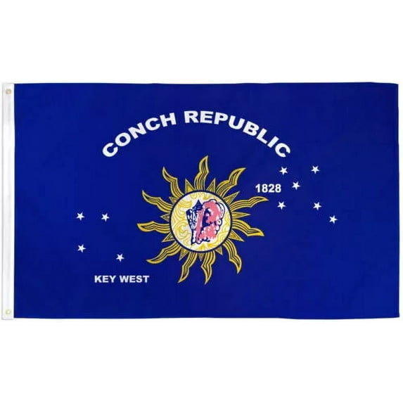 12X18 Inch Key West Flag Of Conch Republic Conchs Boat Flag 100D