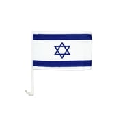 12X18 Israel Car Flag Car Window Clear Flag Car Hand Wave Flag Car Flag US