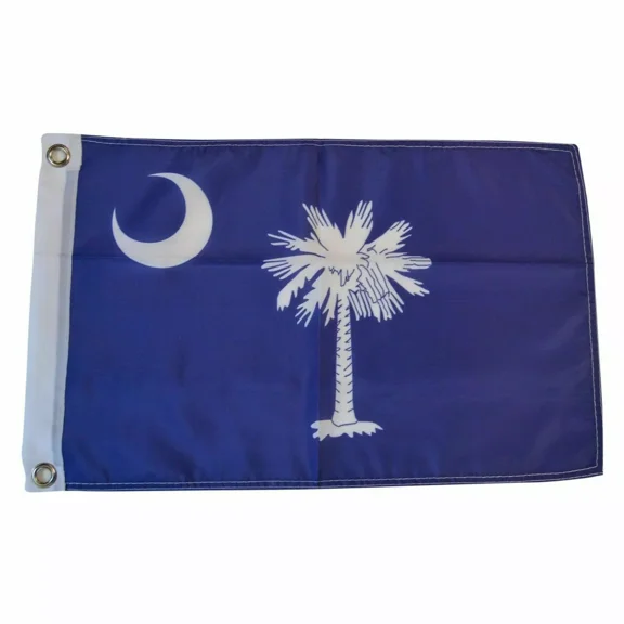 12X18 South Carolina State Flag Double Stitched (Visible Both Sides) Polyester