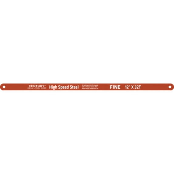 Century Drill & Tool 4339 High Speed Steel Hacksaw Blade, 12" by 32T