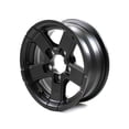 thumbnail image 1 of 12X4 5-Lug on 4.5" Aluminum Series 07 Trailer Wheel - Black - 724545FPBM, 1 of 2