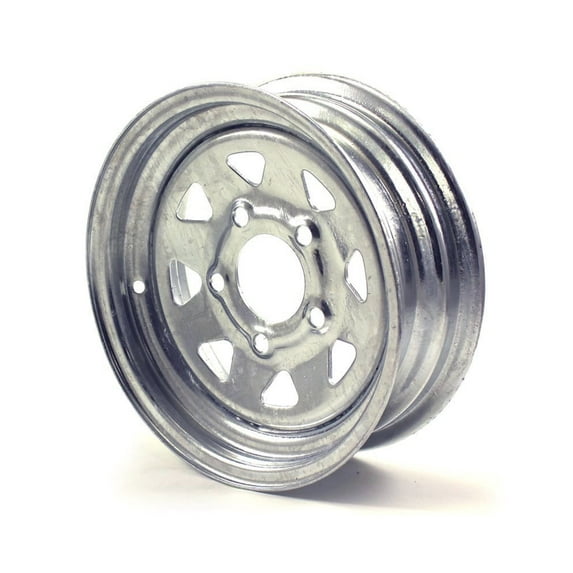 12X4 5-Lug on 4.5" Galvanized Spoke Trailer Wheel