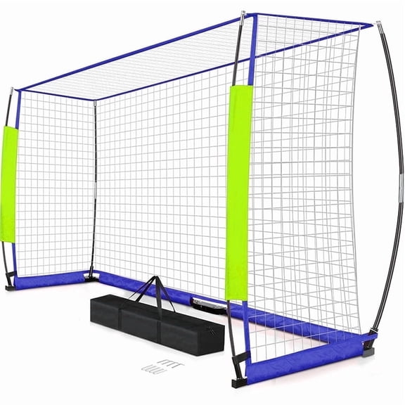 12X6 FT Soccer Goal, Soccer Goal for Backyard Portable Net Collapsible Metal Base, Quick Set Up Soccer Net for Indoor Outdoor Practice Training with Carry Bag