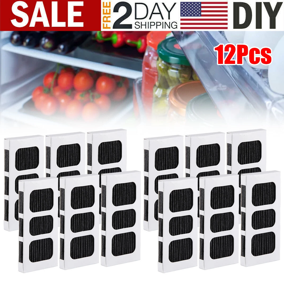 12Xreplacement Refrigerator Air Filter For Frigidaire Paultra2 Pureair Ultra Ii