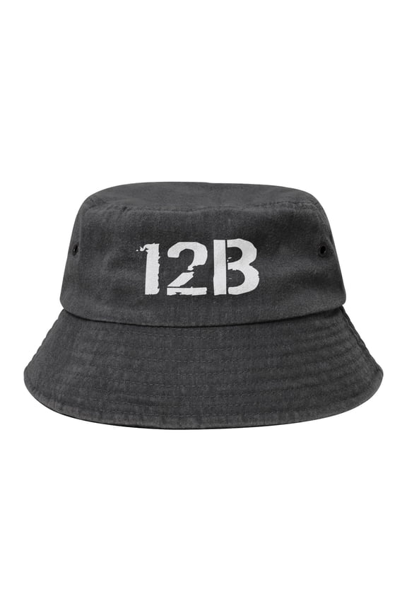 12b Combat Engineer Washed Bucket Hat For Men Women Denim Bucket Hat Sun Hat Cowboy Fishing Beach Hat